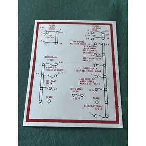 1965/1966 Ford Thunderbird Power Box Decal New Unused
